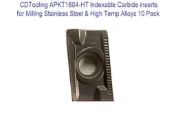 APKT1604-HT Carbide Milling Inserts 10 Pack thumbnail 1