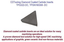 TPG322, TPGN160308 Diamond Coated Carbide Inserts thumbnail 1